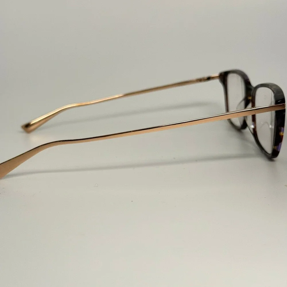Ted Baker London B747 PUR Tortoise Purple Rose Gold Eyeglass Frames 52-17-135